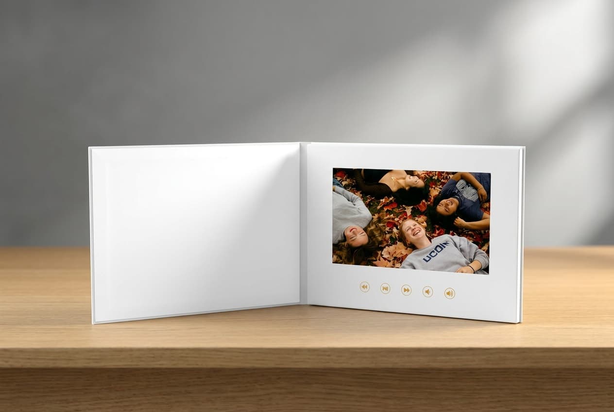 Detail shot of the Videobook binding and finish