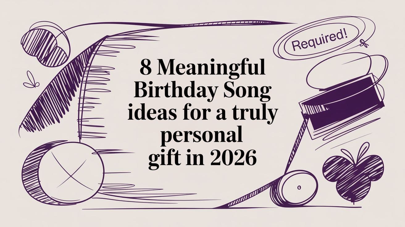 8 Meaningful Birthday Song Ideas for a Truly Personal Gift in 2026