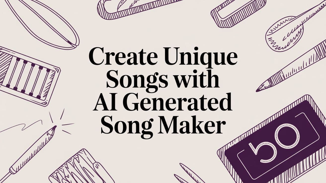 Create Unique Songs with AI Generated Song Maker