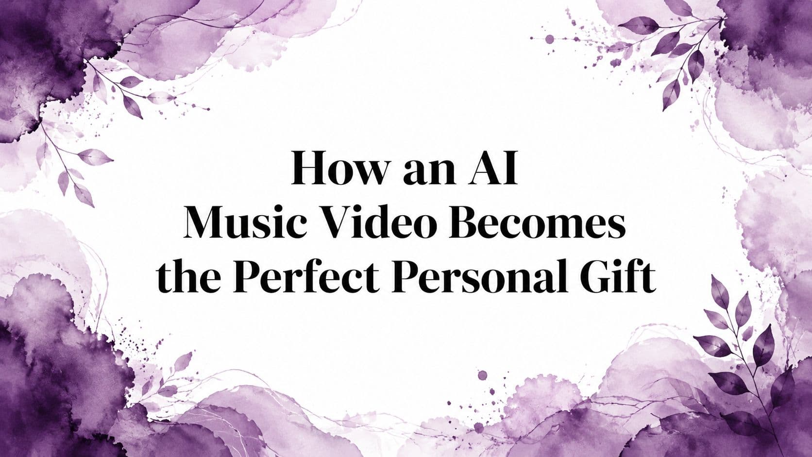 How an AI Music Video Becomes the Perfect Personal Gift