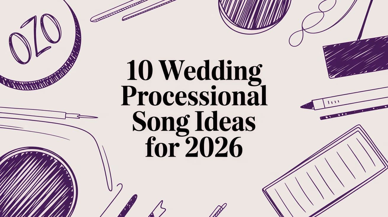 10 Wedding Processional Song Ideas for 2026